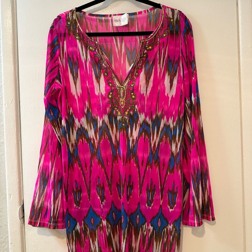 Hanky Panky Vibrant Pink and Blue Tunic